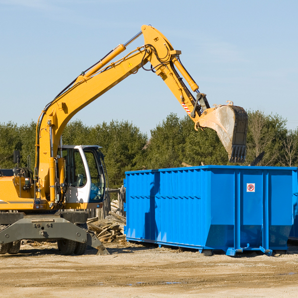 what are the rental fees for a residential dumpster in New Castle